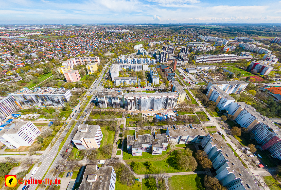 21.04.2023 - Baustelle der Großsanierung Kurt-Eisner-Straße in Neuperlach